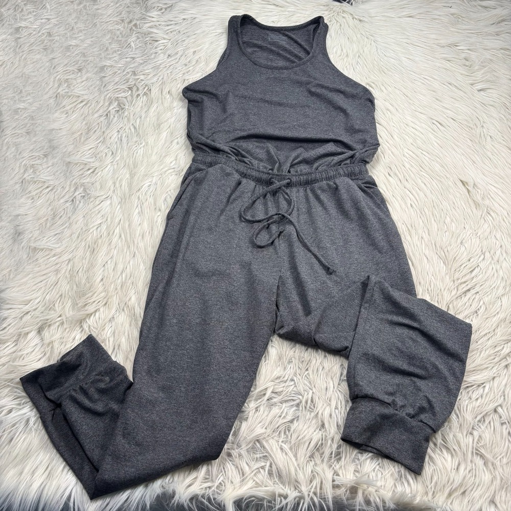 Patagonia Women's S Heathered Gray Seabrook Jumpsuit Comfort Sporty Lounge